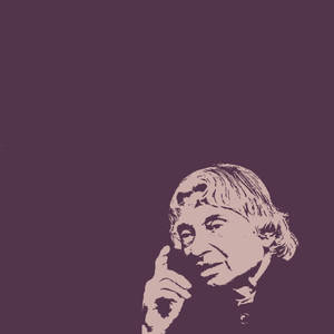 Abdul Kalam Hd Line Portrait Wallpaper