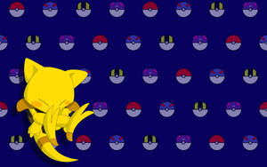 Abra Pokéballs Wallpaper