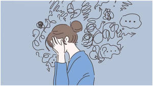 Abstract Art Depressive Sad Girl Wallpaper