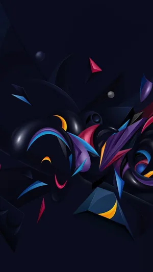 Abstract Art On A Dark Background Wallpaper