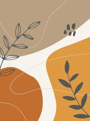 Abstract Background With Leaves And Branches Wallpaper