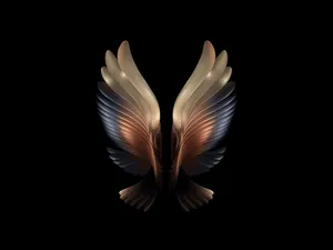 Abstract Bird Wings Wallpaper