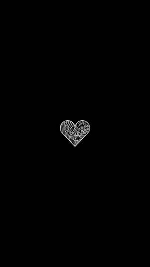 Abstract Black Heart Aesthetic Wallpaper