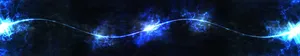 Abstract Blue Electric Line Wallpaper