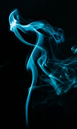 Abstract Blue Smoke Wallpaper