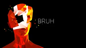 Abstract Bruh Face Reaction Art Wallpaper