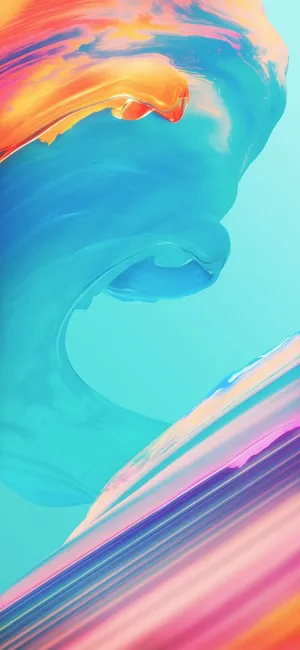 Abstract Colorful Wave On Redmi Note 9 Pro Screen Wallpaper