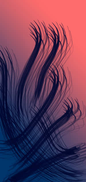 Abstract Featherlike Design Samsung Note20 Wallpaper Wallpaper