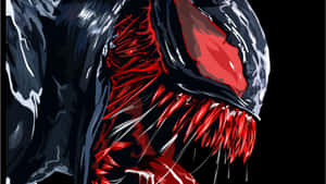 Abstract Illustration Of Anti-hero Venom From Marvel Universe Wallpaper