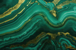 Abstract Jadeand Gold Patterns Wallpaper