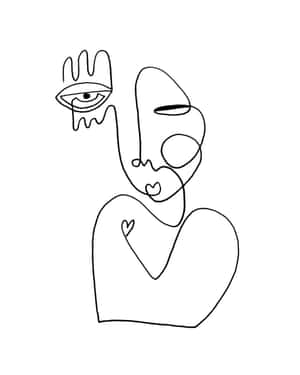 Abstract Line Art Wallpaper