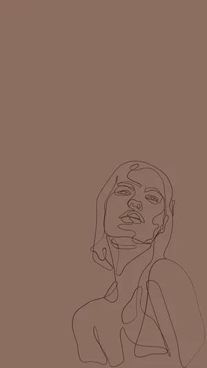 Abstract Mastery Of Beige Aesthetics Wallpaper