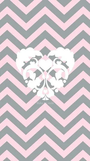 Abstract Painting In Shades Of Grey And Pink Wallpaper