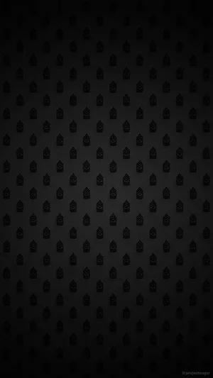 Abstract Pattern In Pitch Black Gradient Wallpaper
