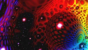 Abstract Psychedelic Art Wallpaper