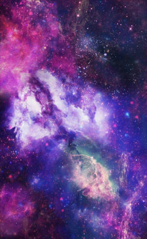 Abstract Purple Space Nebula Hd Wallpaper