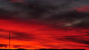 Abstract Red Aesthetic Sky Wallpaper