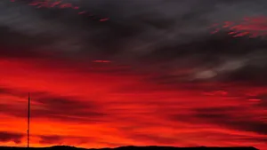 Abstract Red Aesthetic Sky Wallpaper