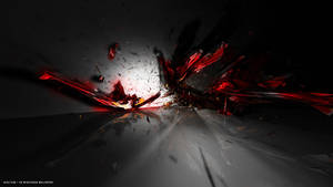 Abstract Red And Black Shattered Glass Wallpaper