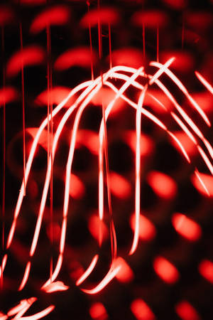 Abstract Red Glowing Lights Wallpaper