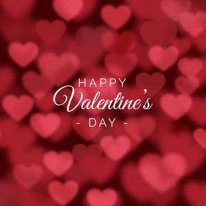 Abstract Red Hearts Valentine's Day Wallpaper