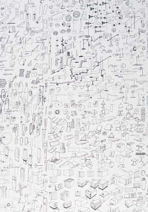 Abstract Sketch Of A Human Hand Wallpaper