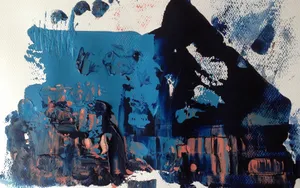 Abstract Stain Painting Wallpaper