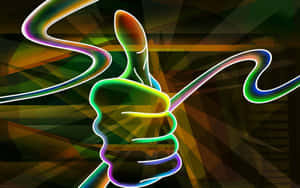 Abstract Thumbs Up Art Wallpaper