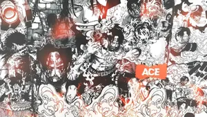 Ace And Luffy Manga Panel Wallpaper