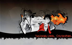 Ace And Luffy One Piece Brothers Wallpaper