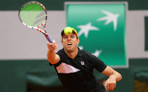 Ace Tennis Star, Sam Querrey In Action Wallpaper