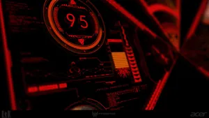 Acer Predator Gaming Red Screen Wallpaper
