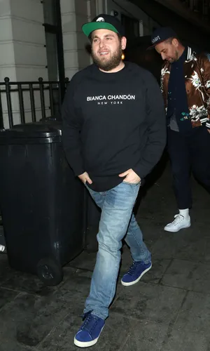 Actor Jonah Hill Enjoying A Casual Day Wallpaper