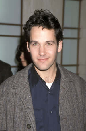 Actor Paul Rudd Poses For The Camera. Wallpaper