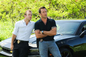 Actors Scott Caan And Alex O'loughlin Wallpaper