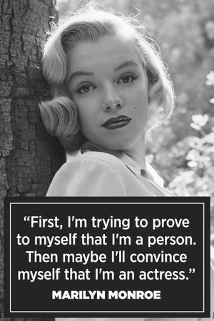 Actress Marilyn Monroe Quotes Wallpaper