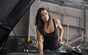 Actress Michelle Rodriguez In The Fast & Furious Wallpaper