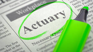 Actuary Work Job Newspaper Highlight Wallpaper