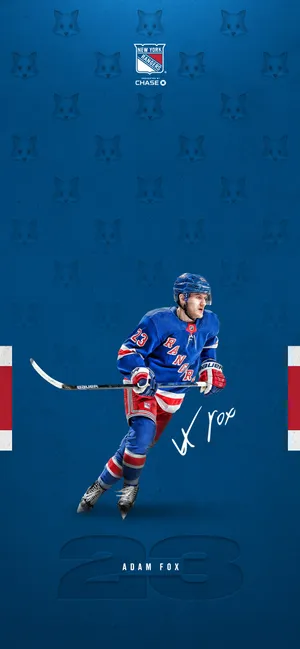 Adam Fox New York Rangers Classy 23 Wallpaper