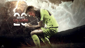 Adam Lallana Lightning Background Wallpaper