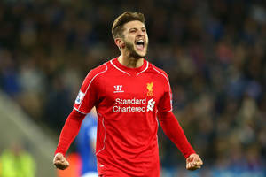 Adam Lallana Yelling Celebration Wallpaper