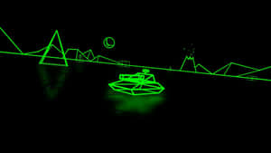 Add A Pop Of Color To Your Desktop With This Green Aesthetic Wallpaper