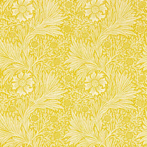 Add A Pop Of Color With A Retro Yellow Vibes Wallpaper