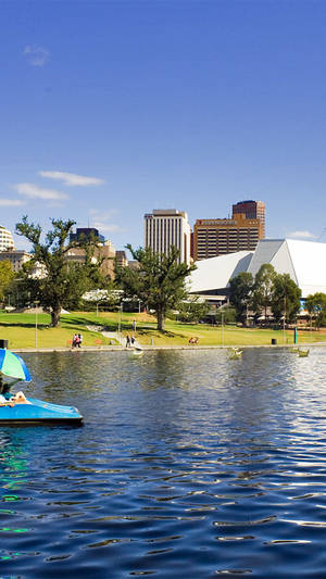 Adelaide City Lake Torrens Wallpaper