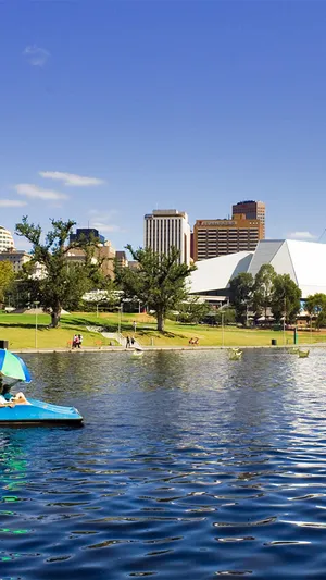 Adelaide City Lake Torrens Wallpaper