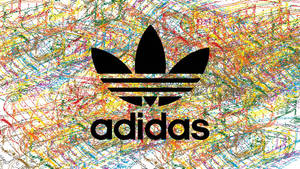 Adidas Logo Colorful Strokes Wallpaper