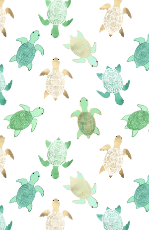 Adorable Aesthetic Turtle Basking In Natural Serenity Wallpaper