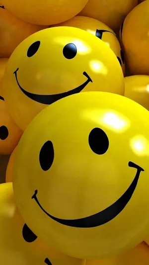 Adorable Ball With Happy Smile Wallpaper