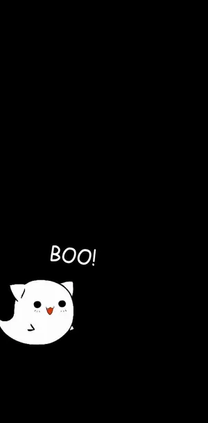 Adorable Cartoon Ghost Looking For Friendship Wallpaper