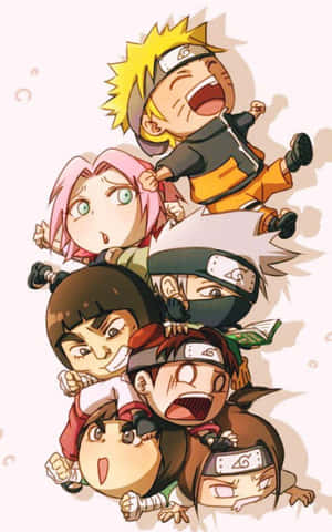 Adorable Chibi Naruto Ready To Take On The World Wallpaper
